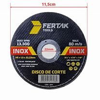 DISCO CORTE INOX 4.1/2 X 1 FERTAK