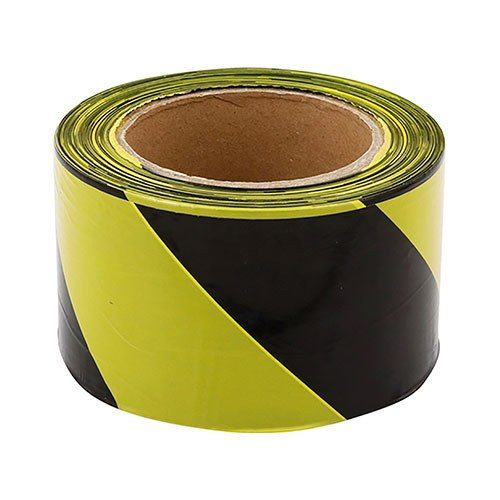 FITA ZEBRADA SINALIZACAO 70MM X 200M AMARELO/ PRETO ECOCONVERT