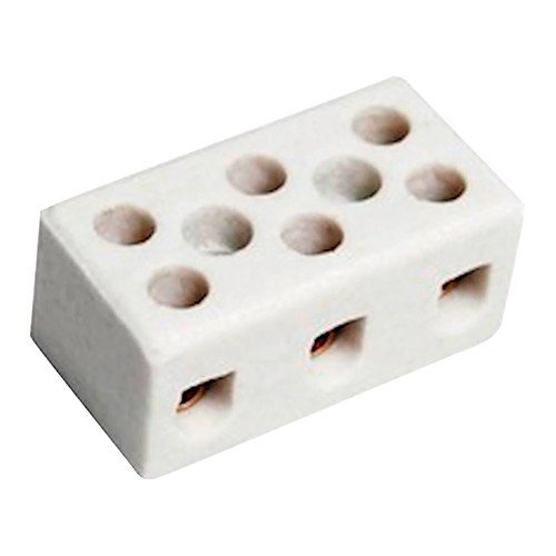 CONECTOR PORCELANA TRIPOLAR 16MM FERTAK
