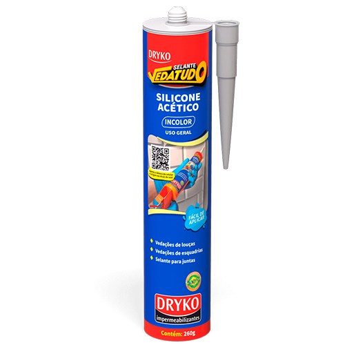COLA SILICONE TRANSPARENTE 260GR DRYKO