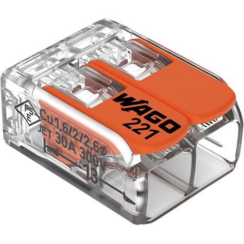 CONECTOR FIO 06MM BIPOLAR WAGO