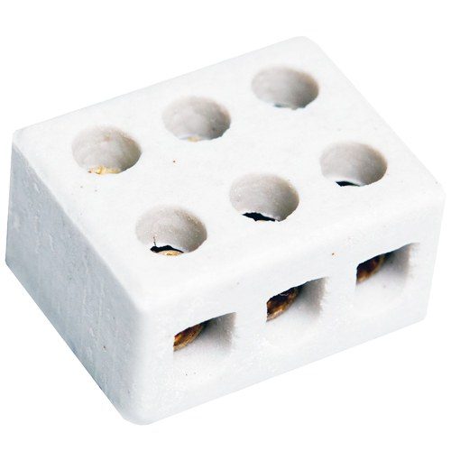 CONECTOR PORCELANA TRIPOLAR 16MM BRASFORT