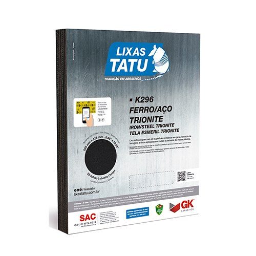 LIXA FOLHA FERRO 080GR TATU