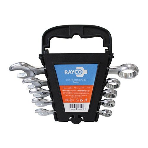 JOGO CHAVE COMBINADA 8 A 17MM 5PC RAYCO