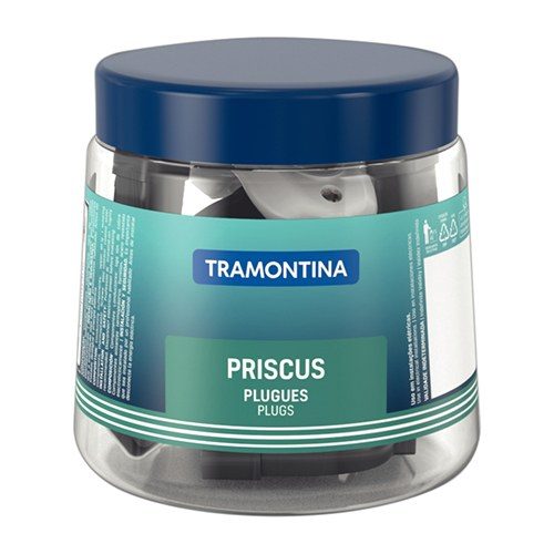 PINO FEMEA 2P 10A BRANCO/ PRETO TRAMONTINA