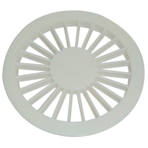 GRELHA PLASTICA REDONDA 10 X 10 BRANCO LUCONI