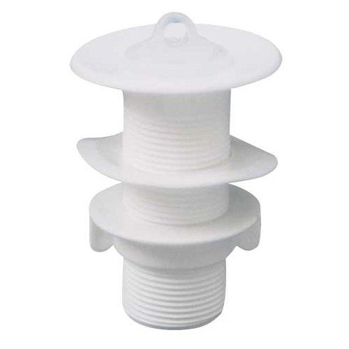VALVULA TANQUE PLASTICO  1.1/2 BRANCO S/ LADRAO LUCONI