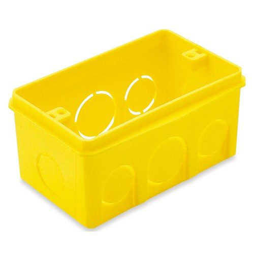 CAIXA EMBUTIR 4 X 2 AMARELO BRASCOM